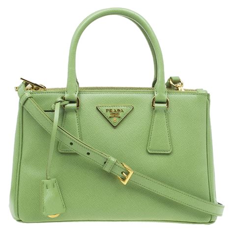 lime green prada purse|Emerald Green Medium Prada Galleria Saffiano Leather Bag .